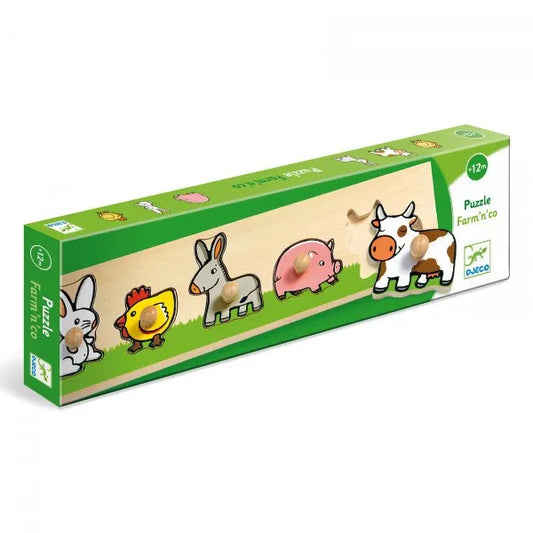 Puidust pusle "Farm"-008 Jigsaw Puzzles-Brain Games OÜ