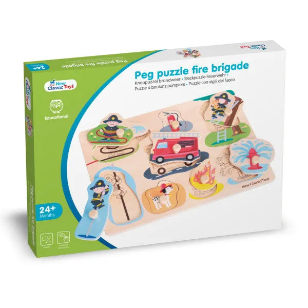 Puidust pusle "Fire Brigade" 8 tk-Pusled-Brain Games OÜ
