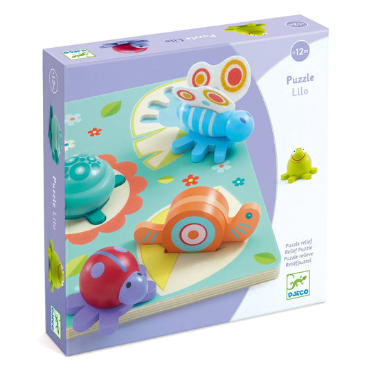 Puidust pusle "Turtle & friends"-010 Toys-Brain Games OÜ