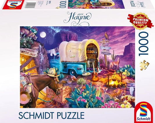 Pusle "A charming Wild West campout" 1000 tk-w008 WHSX Jigsaw Puzzles-Brain Games OÜ