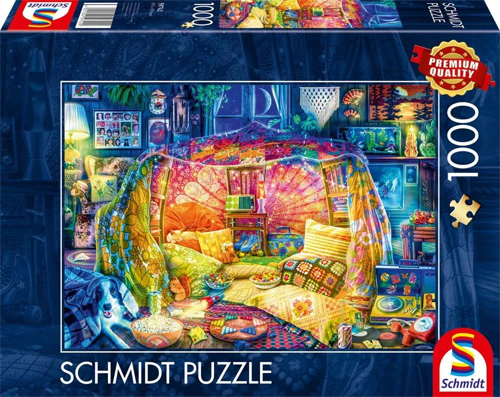 Pusle "A cosy den" 1000 tk-w008 WHSX Jigsaw Puzzles-Brain Games OÜ