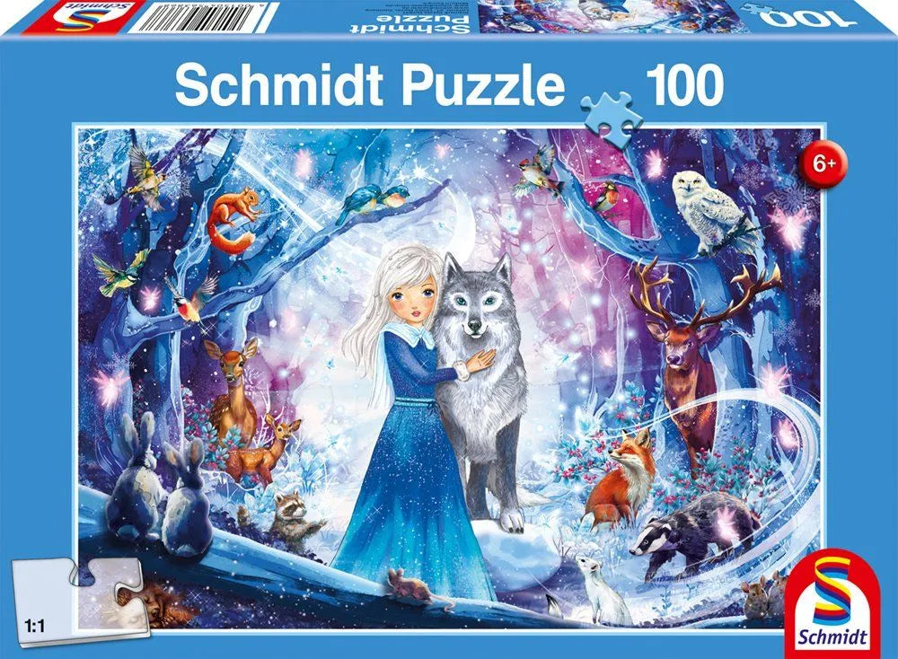 Pusle "A princess in the snowy forest" 100 tk-w008 WHSX Jigsaw Puzzles-Brain Games OÜ