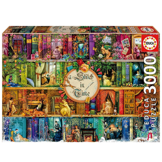 Pusle "A Stitch In Time" 3000 tk-w008 WHSX Jigsaw Puzzles-Brain Games OÜ
