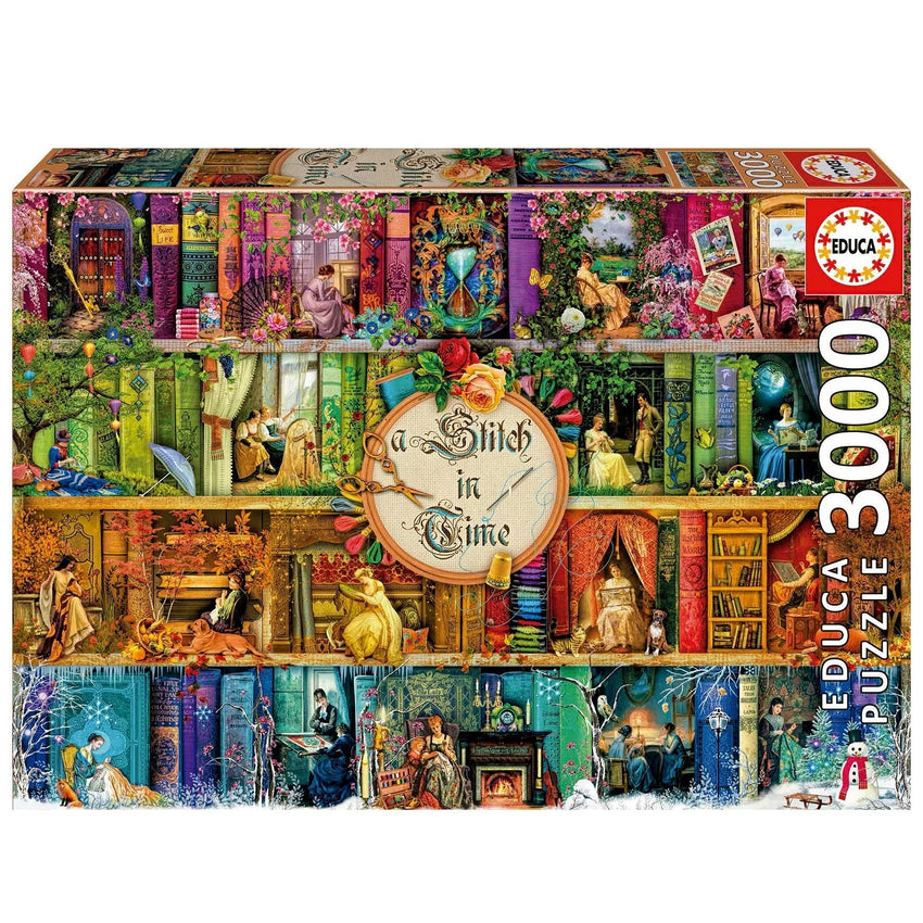 Pusle "A Stitch In Time" 3000 tk-w008 WHSX Jigsaw Puzzles-Brain Games OÜ