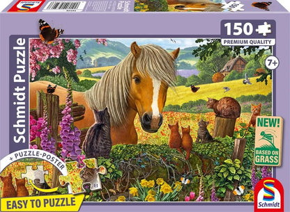 Pusle "A sweet encounter in the paddock" 150 tk-w008 WHSX Jigsaw Puzzles-Brain Games OÜ