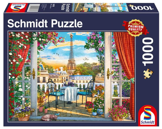 Pusle "A terrace in Paris" 1000 tk-w008 WHSX Jigsaw Puzzles-Brain Games OÜ