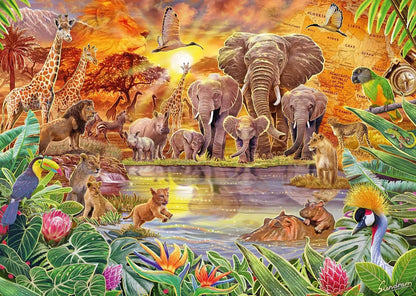 Pusle "African Kingdom" 1000 tk-w008 WHSX Jigsaw Puzzles-Brain Games OÜ