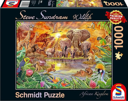 Pusle "African Kingdom" 1000 tk-w008 WHSX Jigsaw Puzzles-Brain Games OÜ
