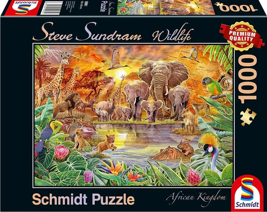 Pusle "African Kingdom" 1000 tk-w008 WHSX Jigsaw Puzzles-Brain Games OÜ