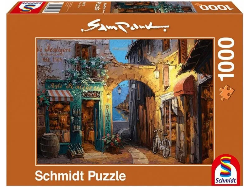 Pusle "Alley next to Lake Como" 1000 tk-w008 WHSX Jigsaw Puzzles-Brain Games OÜ