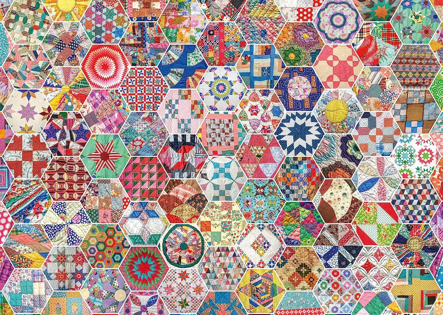 Pusle "American patchwork quilt" 1000 tk-w008 WHSX Jigsaw Puzzles-Brain Games OÜ