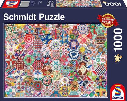 Pusle "American patchwork quilt" 1000 tk-w008 WHSX Jigsaw Puzzles-Brain Games OÜ