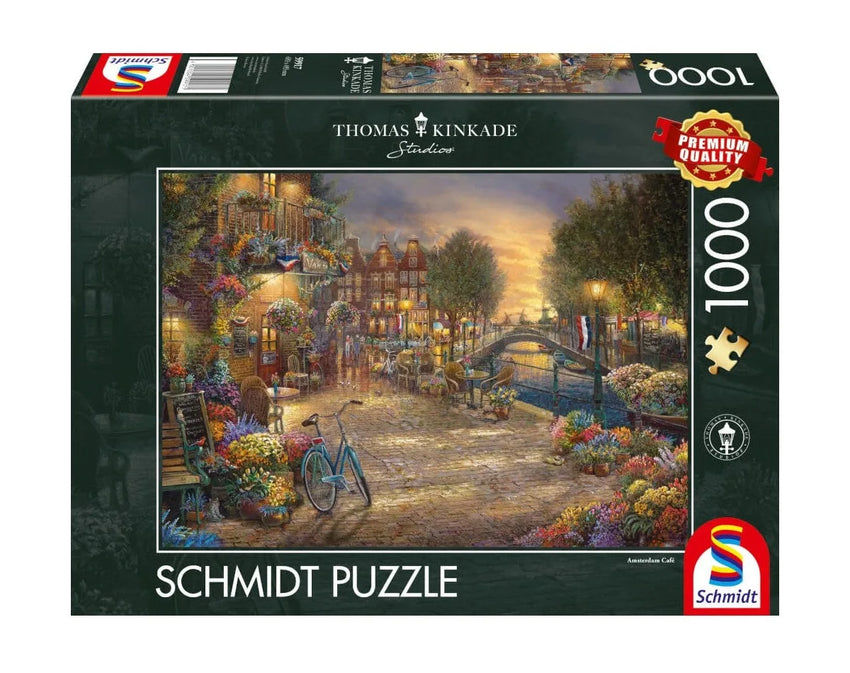 Pusle "Amsterdam Café" 1000 tk-w008 WHSX Jigsaw Puzzles-Brain Games OÜ