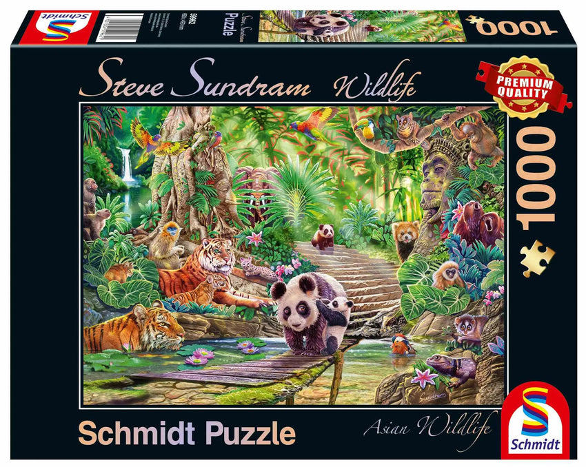 Pusle "Asian Wildlife" 1000 tk-w008 WHSX Jigsaw Puzzles-Brain Games OÜ