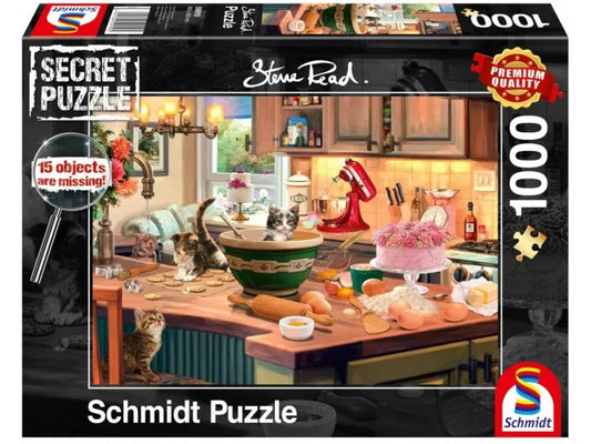 Pusle "At the kitchen table" 1000 tk-w008 WHSX Jigsaw Puzzles-Brain Games OÜ