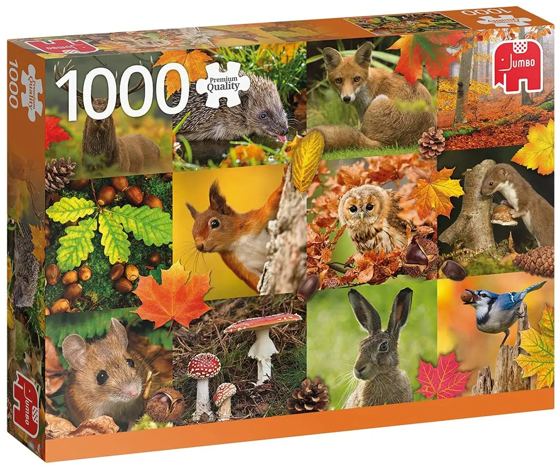 Pusle "Autumn Animals" 1000 tk-108 Jigsaw Puzzles-Brain Games OÜ