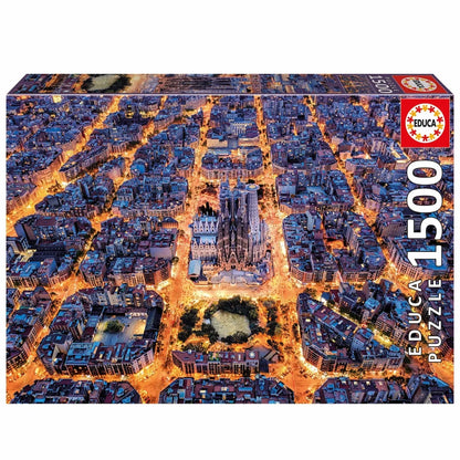 Pusle "Barcelona" 1500 tk-w008 WHSX Jigsaw Puzzles-Brain Games OÜ
