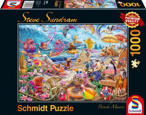 Pusle "Beach Mania" 1000 tk-w008 WHSX Jigsaw Puzzles-Brain Games OÜ