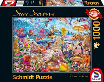 Pusle "Beach Mania" 1000 tk-w008 WHSX Jigsaw Puzzles-Brain Games OÜ
