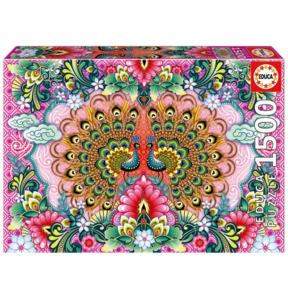 Pusle "Bengal peacocks" 1500 tk-w008 WHSX Jigsaw Puzzles-Brain Games OÜ