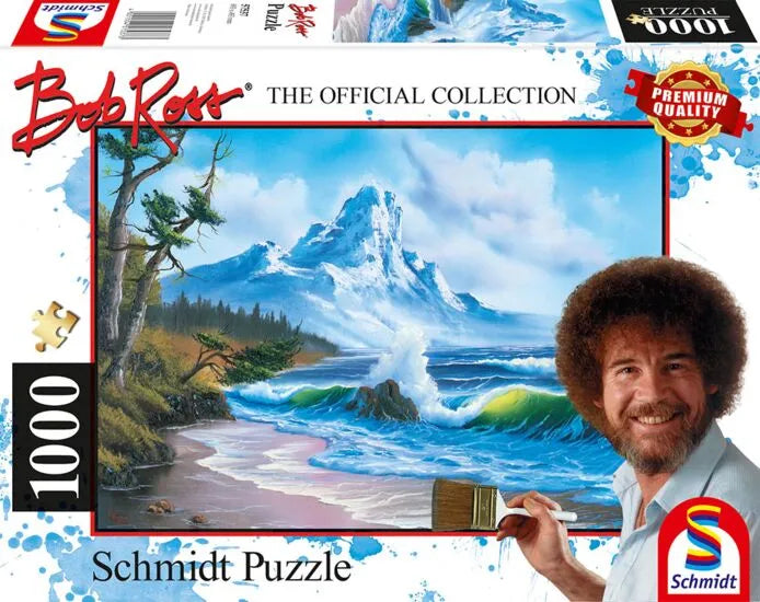 Pusle "Bob Ross, Mountain by the Sea" 1000 tk-w008 WHSX Jigsaw Puzzles-Brain Games OÜ