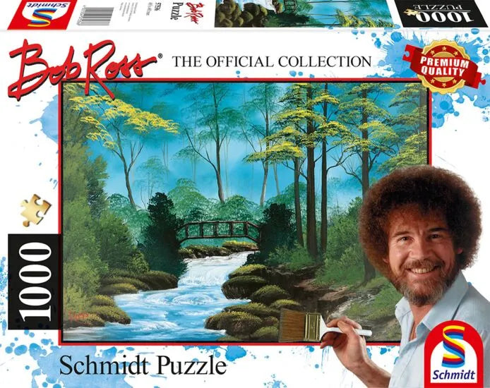 Pusle "Bob Ross, Secluded Bridge" 1000 tk-w008 WHSX Jigsaw Puzzles-Brain Games OÜ