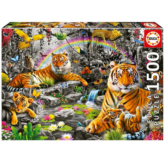 Pusle "Brillant Jungle" 1500 tk-w008 WHSX Jigsaw Puzzles-Brain Games OÜ