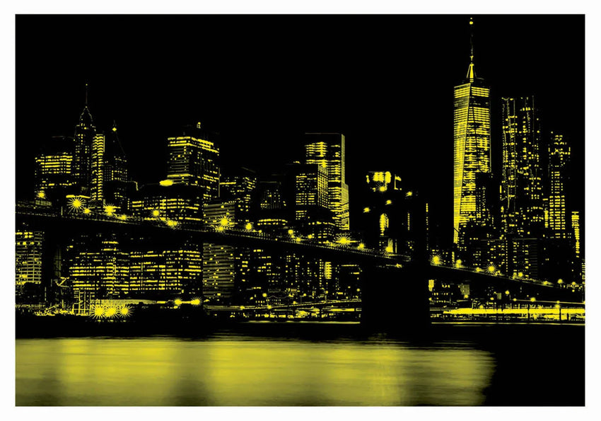 Pusle "Brooklyn Bridge, Neon" 1000 tk-w008 WHSX Jigsaw Puzzles-Brain Games OÜ