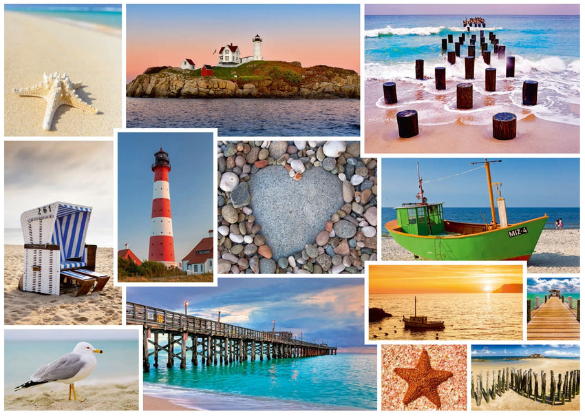 Pusle "By the Sea" 1000 tk-w008 WHSX Jigsaw Puzzles-Brain Games OÜ
