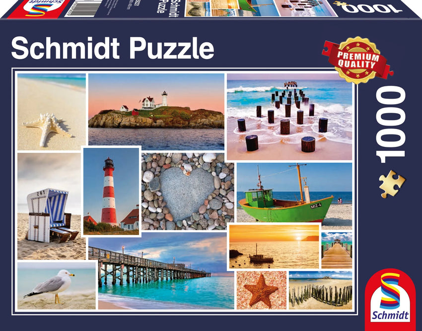 Pusle "By the Sea" 1000 tk-w008 WHSX Jigsaw Puzzles-Brain Games OÜ