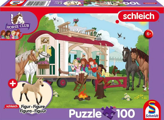 Pusle "Campfire at the Caravan" 100 tk-w008 WHSX Jigsaw Puzzles-Brain Games OÜ