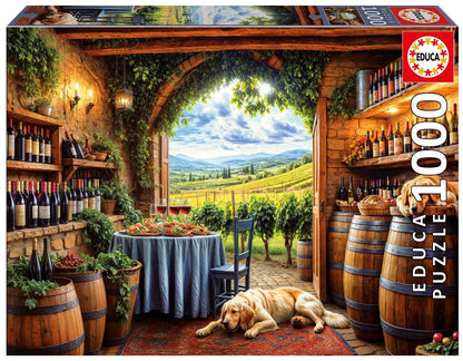 Pusle "Canes et Vinum" 1000 tk-w008 WHSX Jigsaw Puzzles-Brain Games OÜ