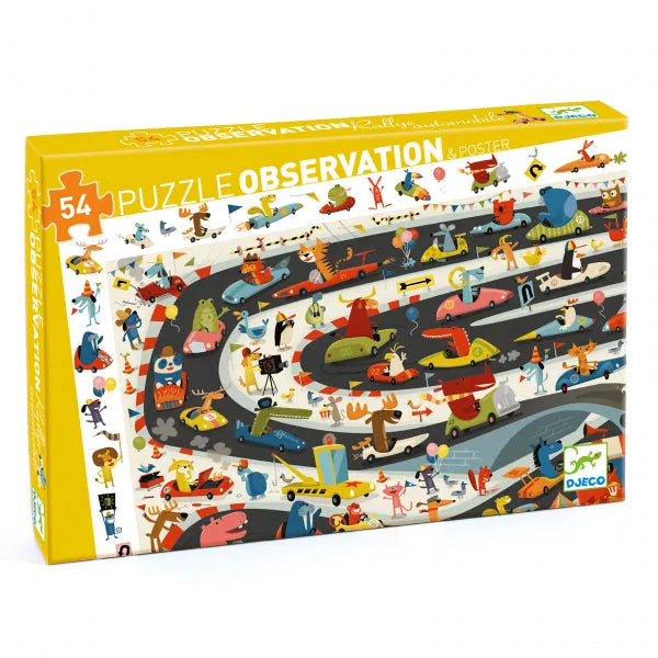 Pusle "Car rally" 54 tk-011 Creativity & Brain Teasers-Brain Games OÜ