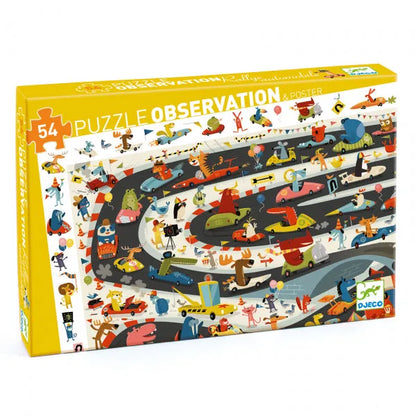 Pusle "Car rally" 54 tk-011 Creativity & Brain Teasers-Brain Games OÜ