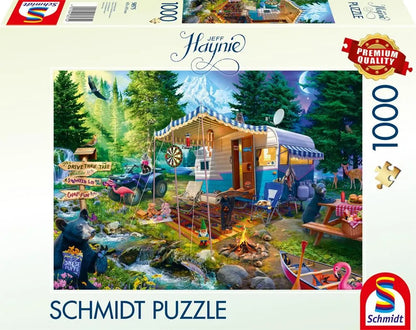 Pusle "Caravanning in the mountains" 1000 tk-w008 WHSX Jigsaw Puzzles-Brain Games OÜ