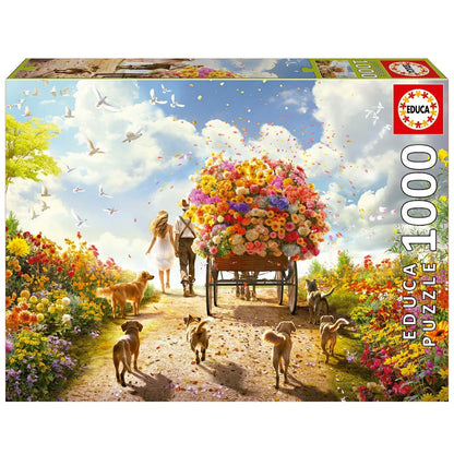 Pusle "Carrying Flowers" 1000 tk-w008 WHSX Jigsaw Puzzles-Brain Games OÜ