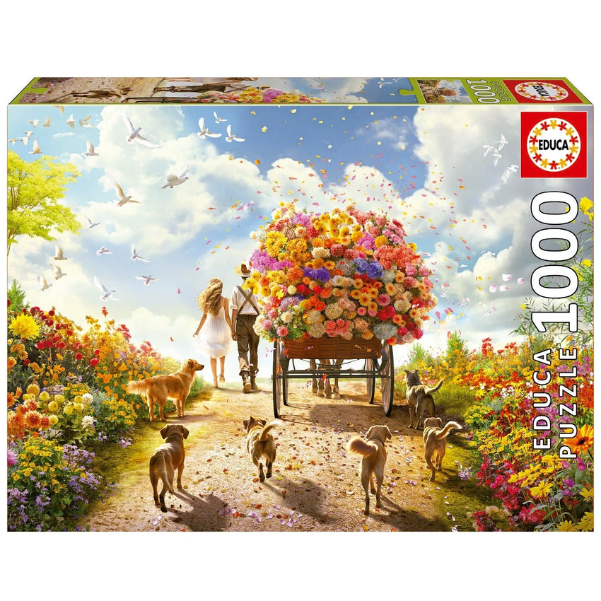 Pusle "Carrying Flowers" 1000 tk-w008 WHSX Jigsaw Puzzles-Brain Games OÜ