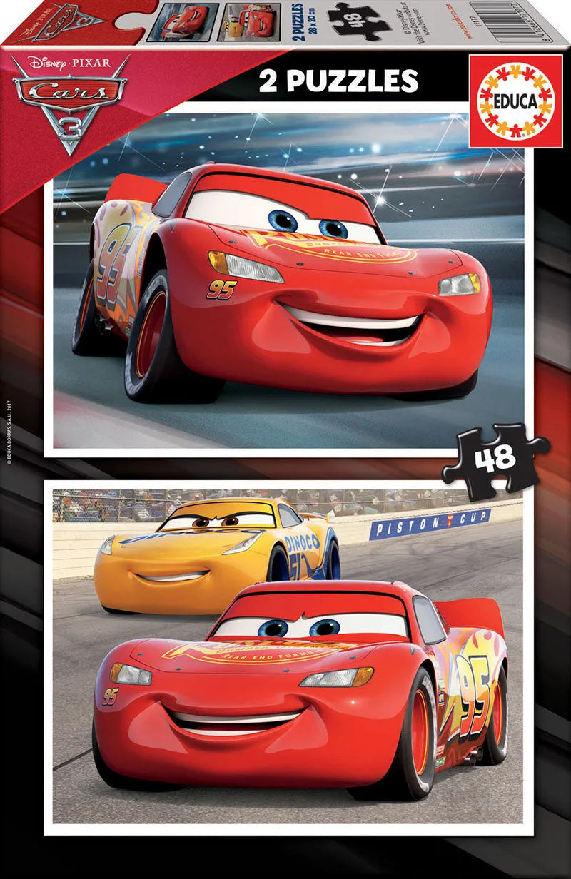 Pusle "Cars 3" 2x48 tk-w008 WHSX Jigsaw Puzzles-Brain Games OÜ