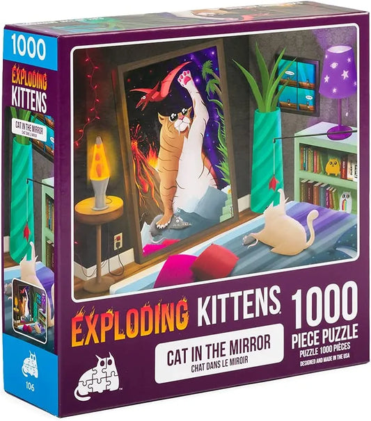 Pusle "Cat in the Mirror" 1000 tk-w008 WHSX Jigsaw Puzzles-Brain Games OÜ