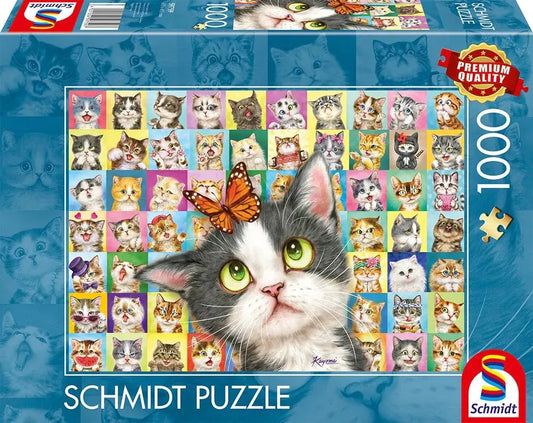 Pusle "Cat Mimic" 1000 tk-w008 WHSX Jigsaw Puzzles-Brain Games OÜ