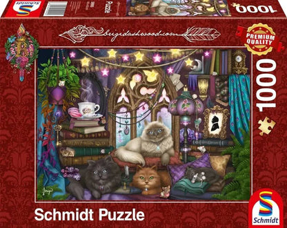 Pusle "Cats and Sofa" 1000 tk-w008 WHSX Jigsaw Puzzles-Brain Games OÜ