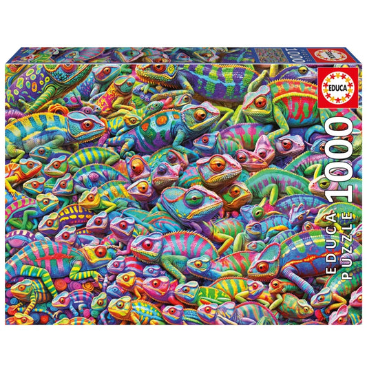 Pusle "Chameleon Chaos" 1000 tk-w008 WHSX Jigsaw Puzzles-Brain Games OÜ