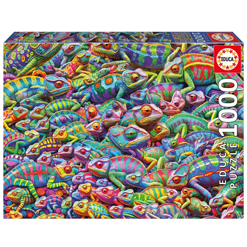 Pusle "Chameleon Chaos" 1000 tk-w008 WHSX Jigsaw Puzzles-Brain Games OÜ
