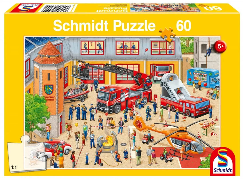 Pusle "Children's day at the fire station" 60 tk-w008 WHSX Jigsaw Puzzles-Brain Games OÜ