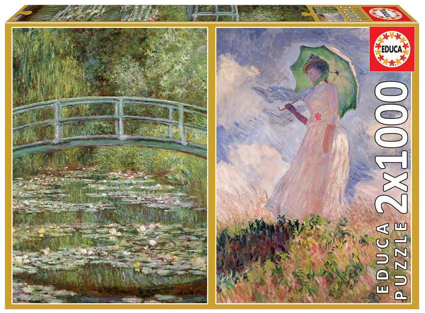 Pusle "Claude Monet" 2x1000 tk-w008 WHSX Jigsaw Puzzles-Brain Games OÜ