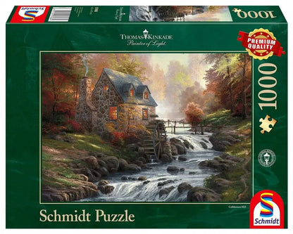 Pusle "Cobblestone Mill" 1000 tk-w008 WHSX Jigsaw Puzzles-Brain Games OÜ
