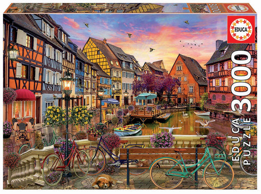Pusle "Colmar France" 3000 tk-w008 WHSX Jigsaw Puzzles-Brain Games OÜ