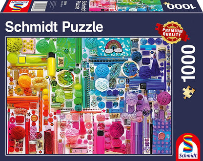 Pusle "Colors of the rainbow" 1000 tk-w008 WHSX Jigsaw Puzzles-Brain Games OÜ