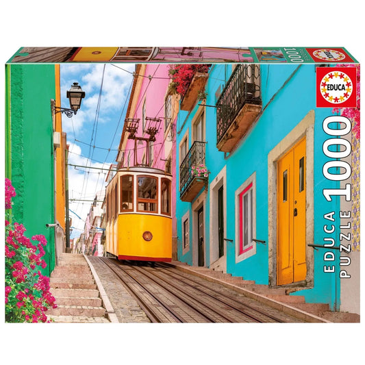 Pusle "Colourful Lisbon" 1000 tk-W008 - Jigsaw Puzzles-Brain Games OÜ