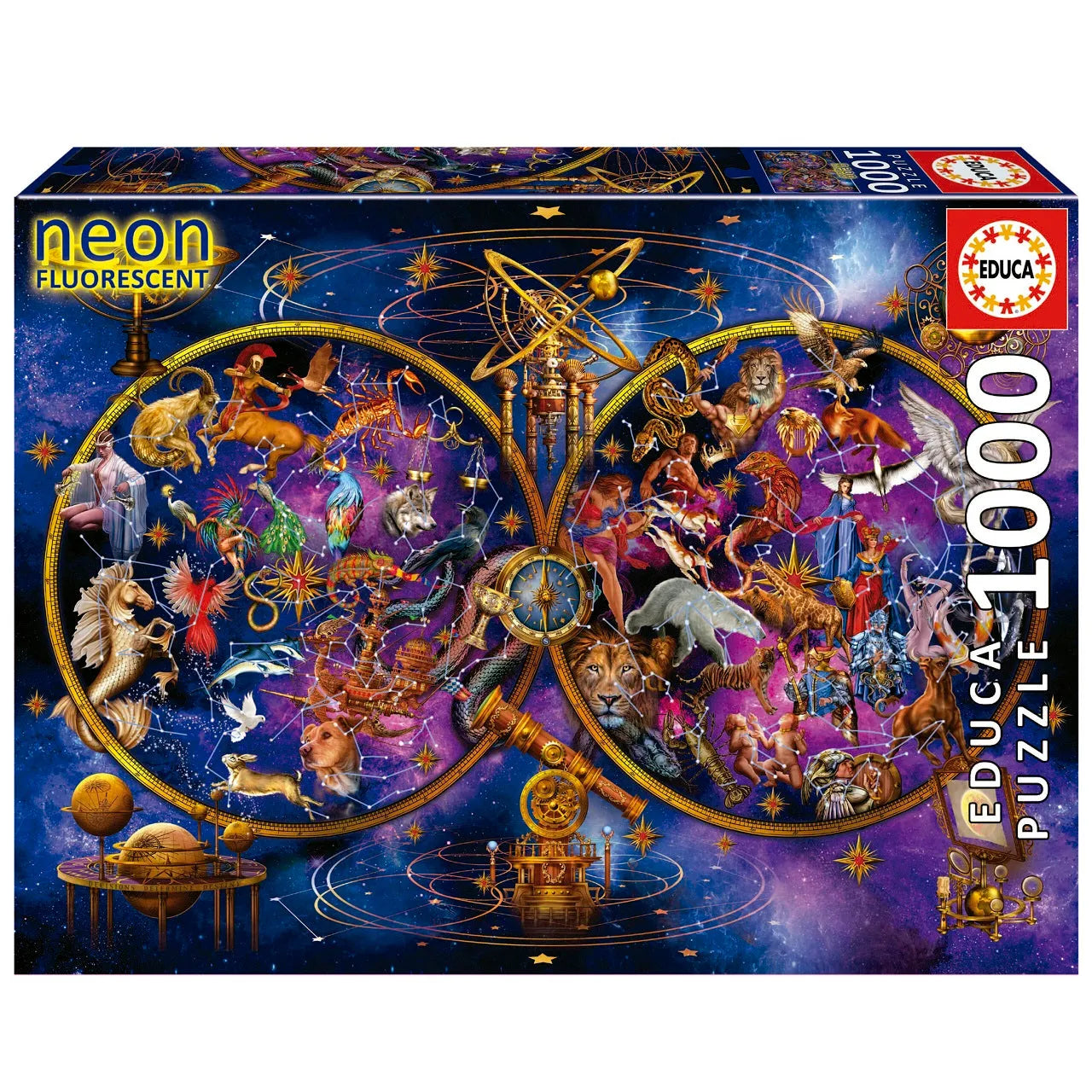 Pusle "Constellations, Neon" 1000 tk-w008 WHSX Jigsaw Puzzles-Brain Games OÜ